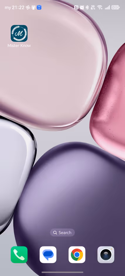 ภาพไอคอน WEB APP ที่ได้จากการติดตั้งและพร้อมใช้งาน